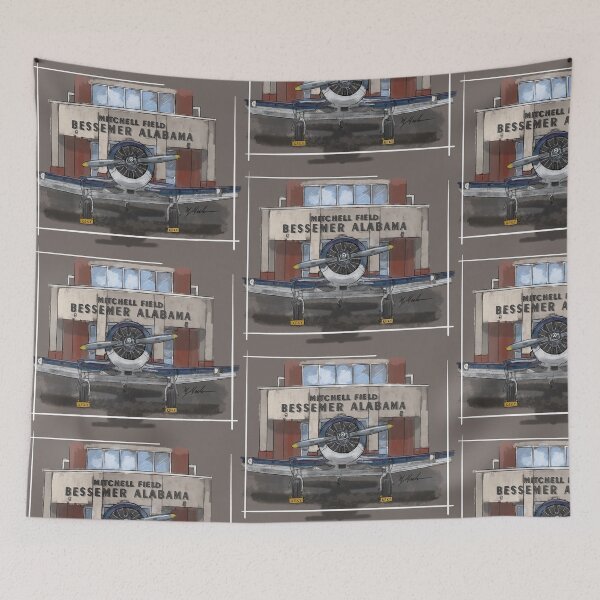 Aperçu de l'œuvre L'aéroport de Bessemer Alabama keky Birmingham créée et vendue par Michael Garber.