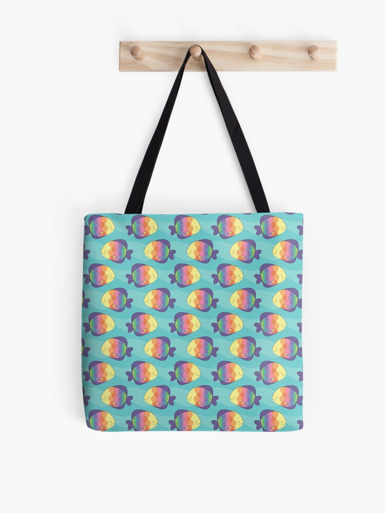 Tote Bag, Rainbow fishes designed and sold by petitspixels