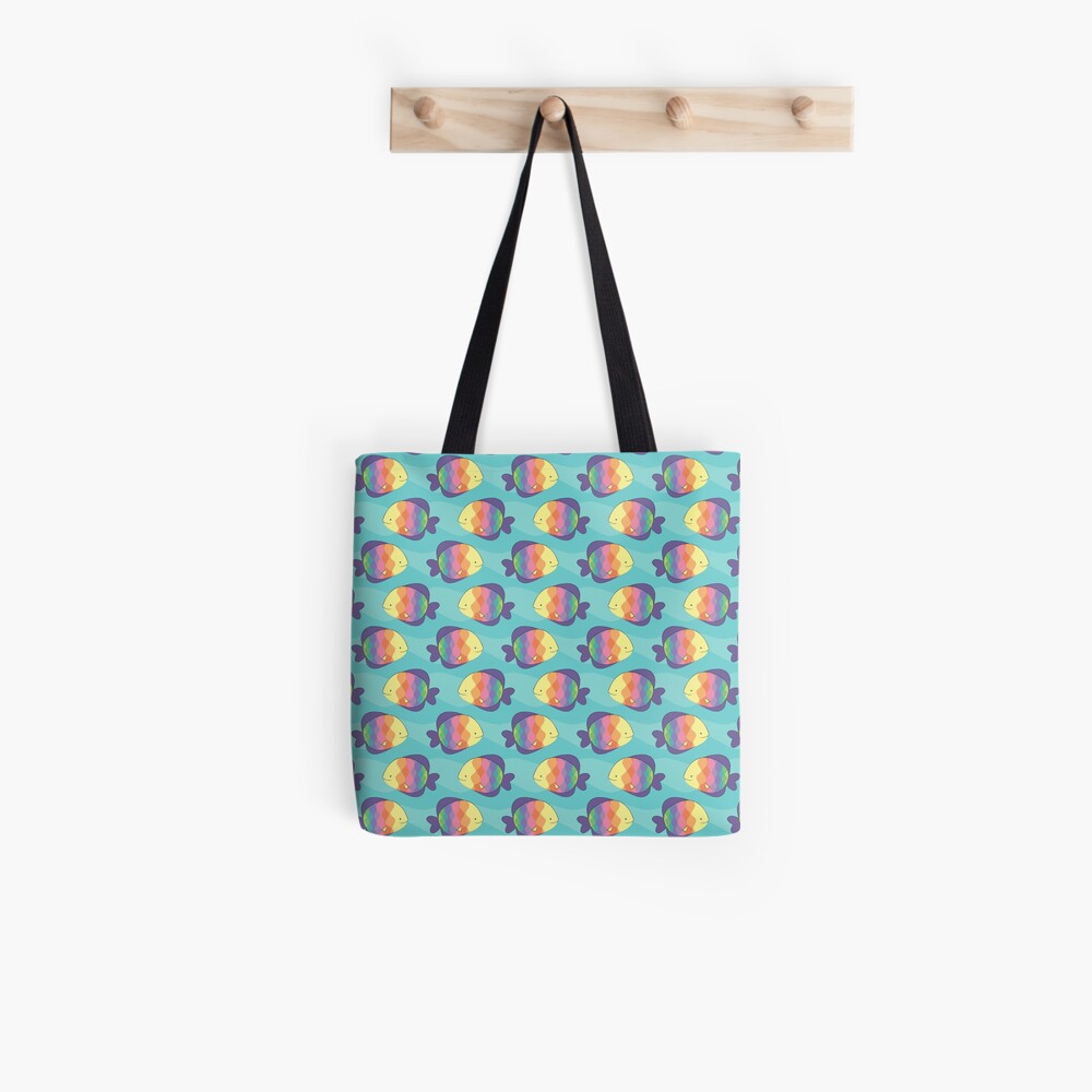 Rainbow fishes Tote Bag