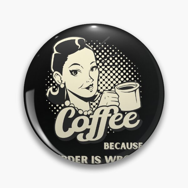 Item preview, Vinage Retro Coffee because Murder is Wrong  designed and sold by Georgy09.