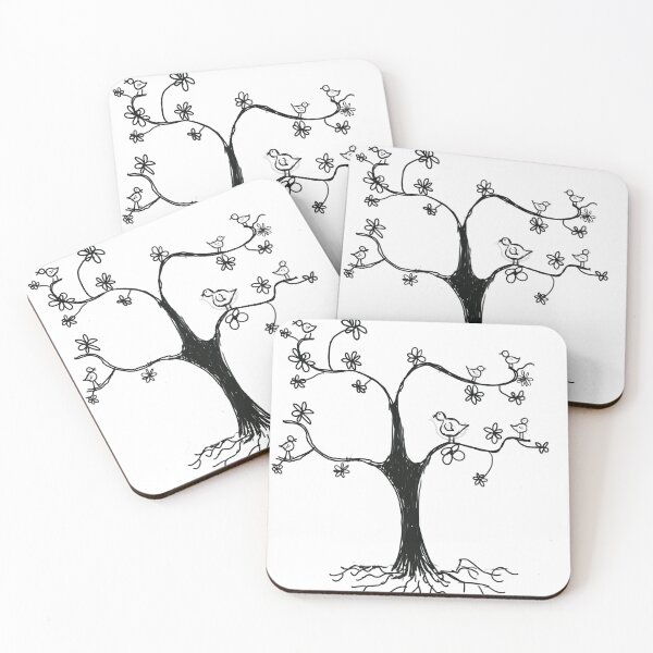 Item preview, Birdies  and tree designed and sold by Jacinta hunt.