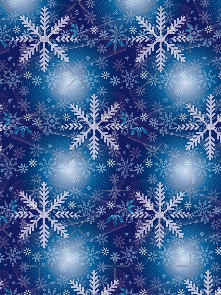 Whimsical Geometric Winter Snowflakes by ambers-designs
