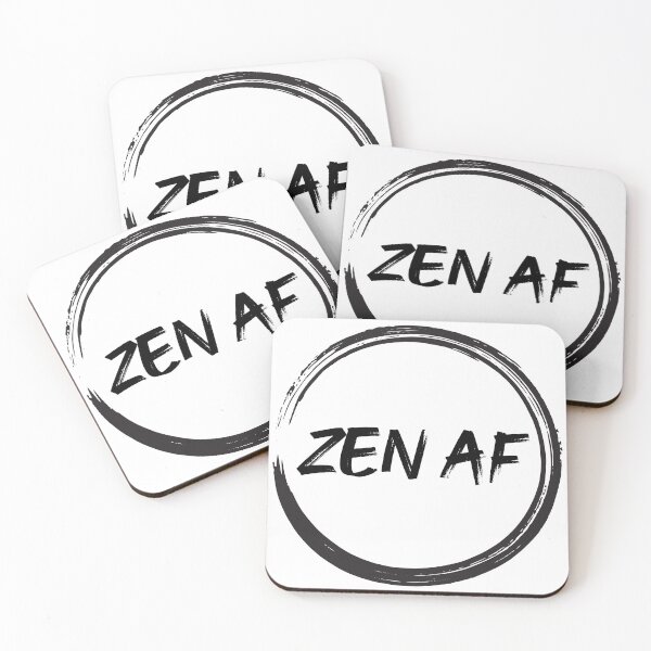 Item preview, ZEN AF Yoga Meditation Graphic Design designed and sold by QuanJewelry.