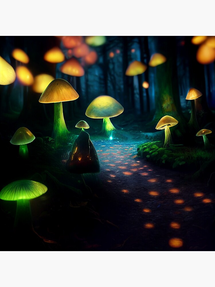 Neon Mushroom Forest Vinyl