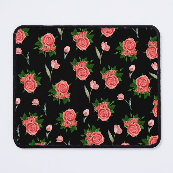 Item preview, Pretty Red Roses and Tulips Floral Illustration Pattern. designed and sold by PlantKind.