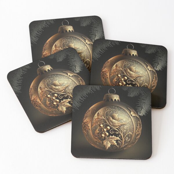 Item preview, Golden Christmas Ornament designed and sold by AICreateWorlds.