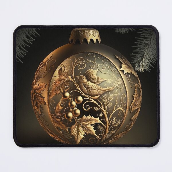 Item preview, Golden Christmas Ornament designed and sold by AICreateWorlds.