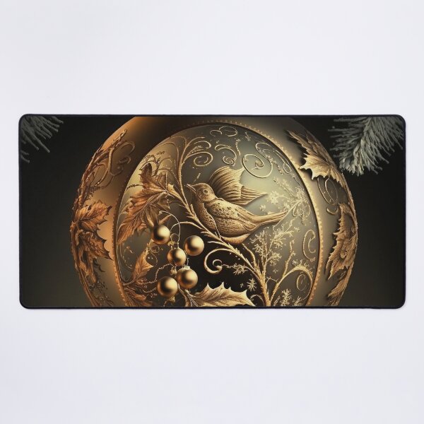 Item preview, Golden Christmas Ornament designed and sold by AICreateWorlds.