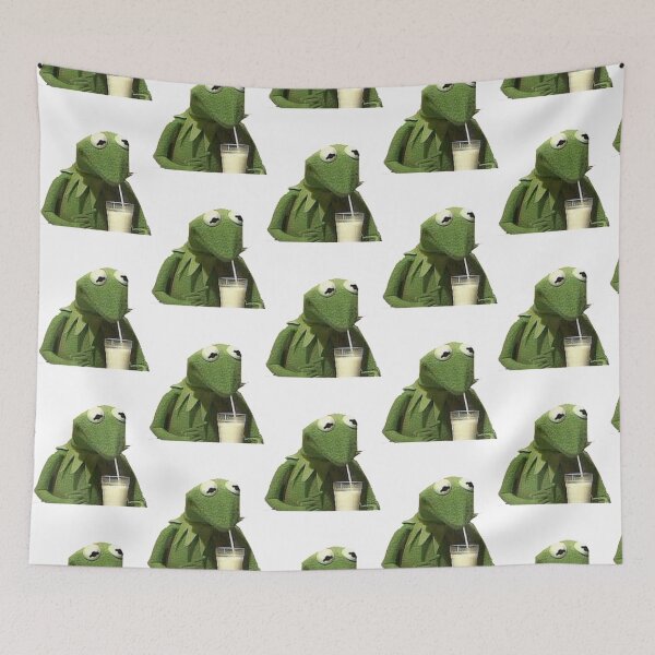 Item preview, Kermit Drinks Milk   designed and sold by sandrawivia.