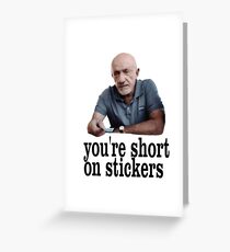 You're short on stickers Greeting Card