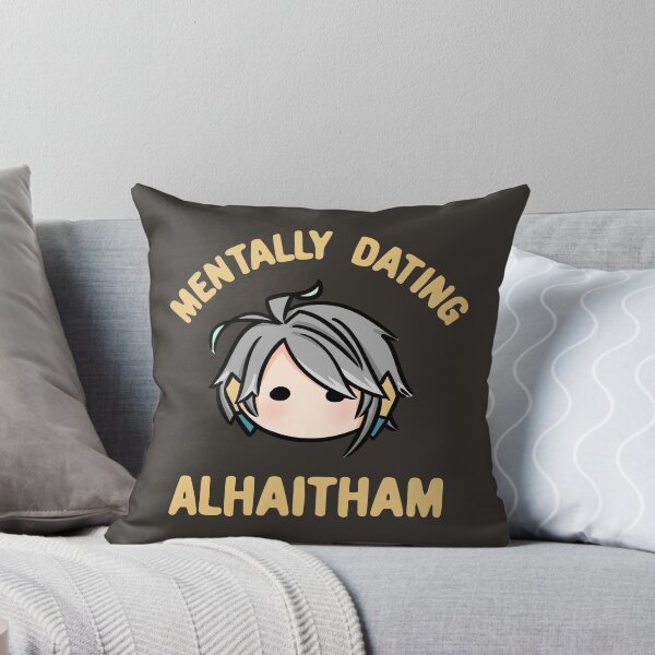 Item preview, Genshin Impact Mentally dating  Alhaitham chibi head | Morcaworks designed and sold by Morcawork.