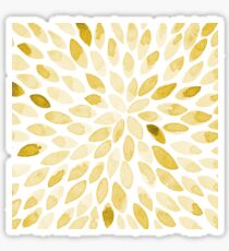 Watercolor brush strokes - yellow Sticker