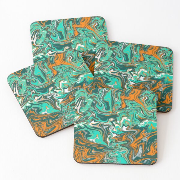 Item preview, Crazy Aqua Marble designed and sold by rainsdesigns.