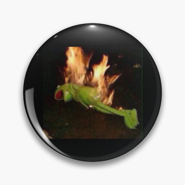 Item preview, Kermit on Fire   designed and sold by sandrawivia.