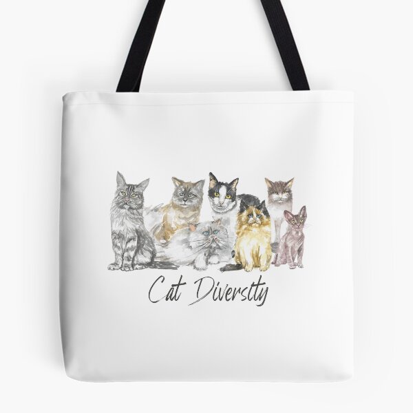 Item preview, Cat Diversity Fur Babies Graphic Design designed and sold by QuanJewelry.
