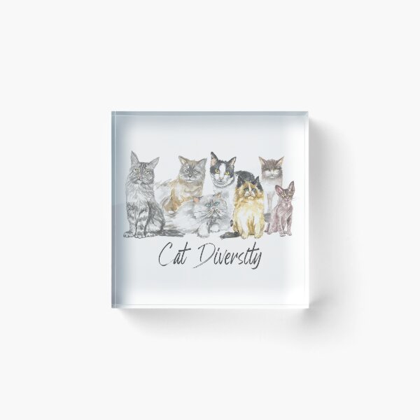 Item preview, Cat Diversity Fur Babies Graphic Design designed and sold by QuanJewelry.