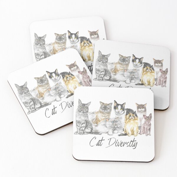 Item preview, Cat Diversity Fur Babies Graphic Design designed and sold by QuanJewelry.