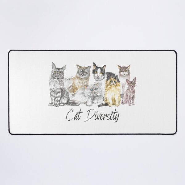 Item preview, Cat Diversity Fur Babies Graphic Design designed and sold by QuanJewelry.