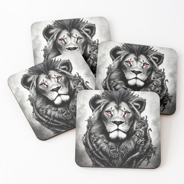 Item preview, Fantasy Lion with Red Eyes  designed and sold by Elisabeth Lucas.