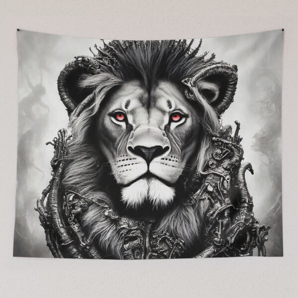 Item preview, Fantasy Lion with Red Eyes  designed and sold by Elisabeth Lucas.