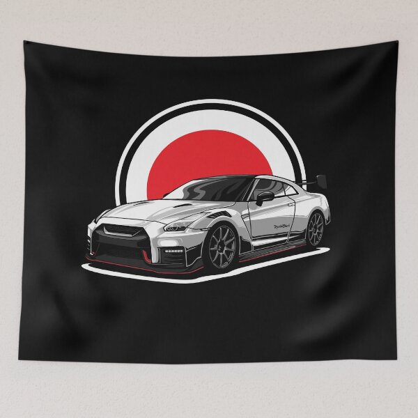 Item preview, R35 GTR godzilla jdm vector art designed and sold by Rocket Shock.