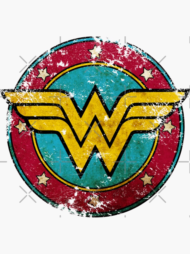 Thumbnail 3 of 3, Sticker, Copy of Super Hero Girl Wonder. W.o.m.a.n Watercolour Nature Logo designed and sold by ww84gift.