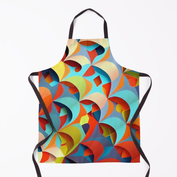 Aperçu de l'œuvre Bright Colorful Geometric Abstract Pattern Digital Painting créée et vendue par CodeAndColors.