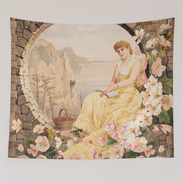 Item preview, Beautiful lady surrounded by flowers and natural beauty  designed and sold by mycloudzdesign.