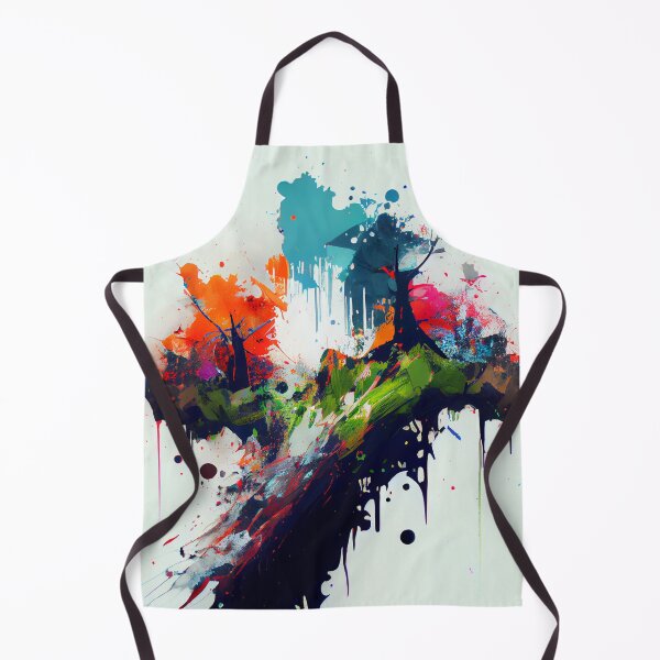 Item preview, Cool Splatter Paint Forest Landscape Digital Painting designed and sold by CodeAndColors.