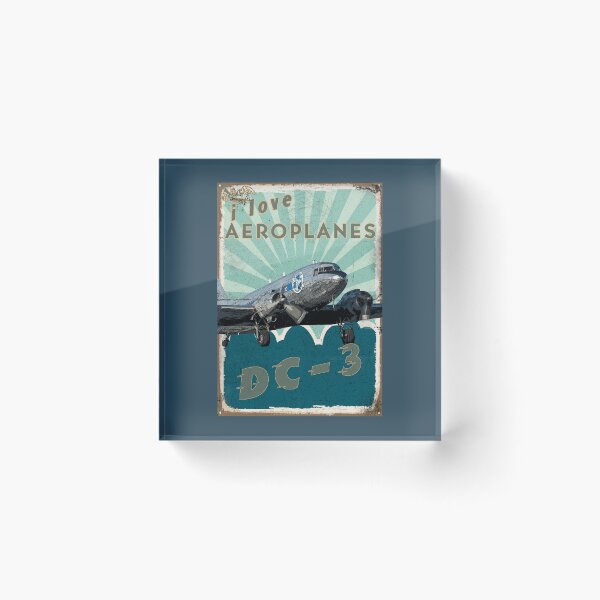 Item preview, Old Aeroplane Tin Sign_01 designed and sold by SEADOGPRINTS.
