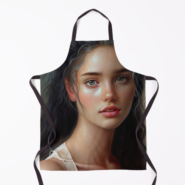 Item preview, Elegant Portrait of a Young Girl Digital Painting designed and sold by CodeAndColors.