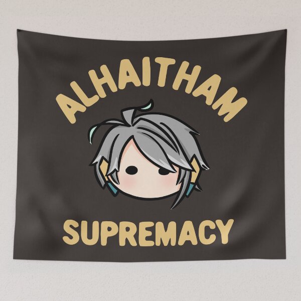 Item preview, Genshin Impact Alhaitham supremacy chibi head | Morcaworks designed and sold by Morcawork.