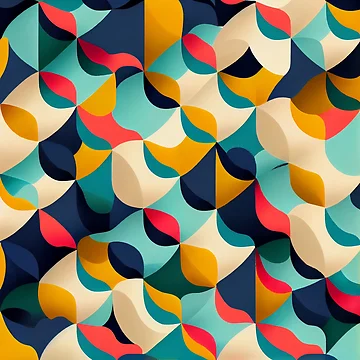 Imagen de la obra Modern Hotel Simple Pattern Digital Painting de CodeAndColors