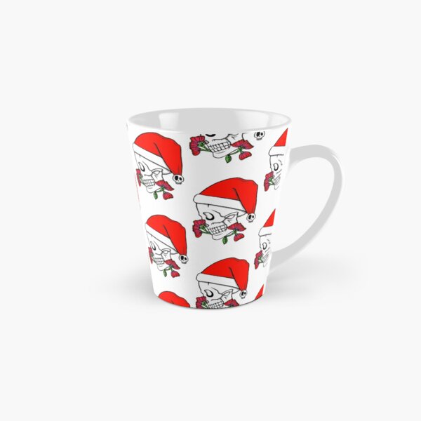 NZ Christmas Skull (white) Tall Mug