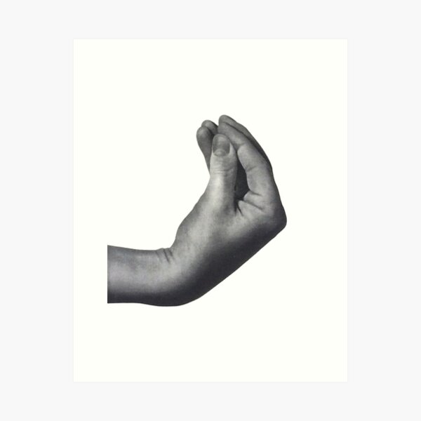 Italian hand Art Print
