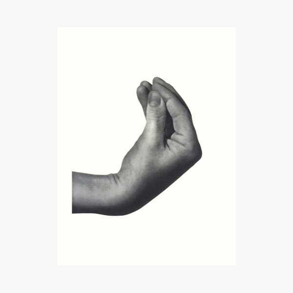 Italian hand Art Print