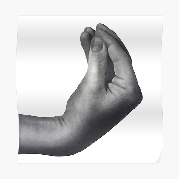 Italian hand Poster