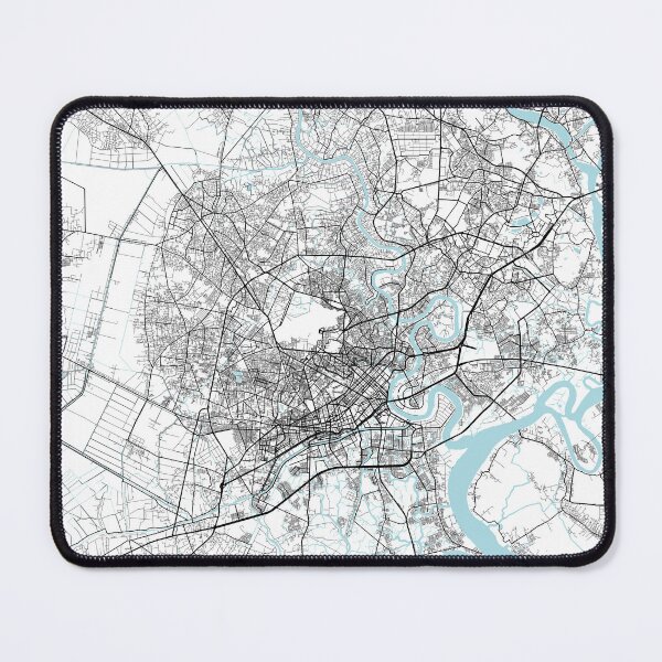 Item preview, Ho Chi Minh City Map of Vietnam - Circle designed and sold by deMAP.