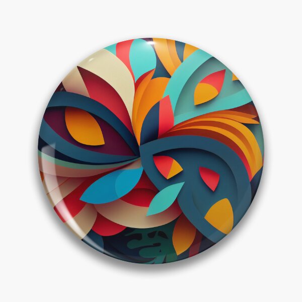 Item preview, Abstract Modern Bright Pattern Digital Painting designed and sold by CodeAndColors.