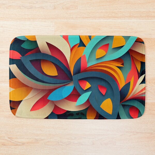 Item preview, Abstract Modern Bright Pattern Digital Painting designed and sold by CodeAndColors.