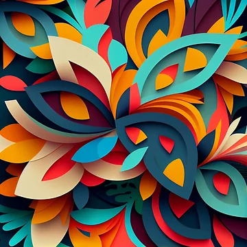 Vorschaubild zum Design Abstract Modern Bright Pattern Digital Painting von CodeAndColors