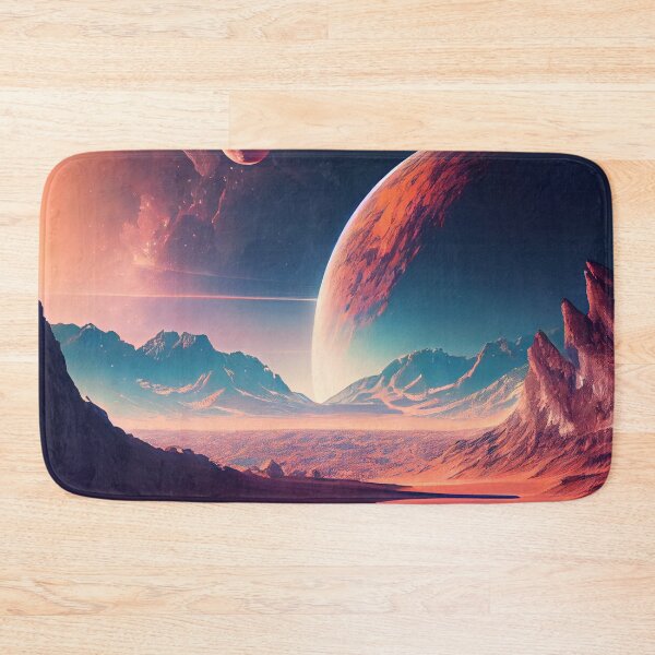 Item preview, Amazing Mars Landscape with Alien Planets Digital Painting designed and sold by CodeAndColors.