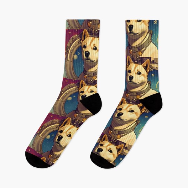 Item preview, Dogecoin To The Moon! Doge Dog designed and sold by StickerBird.