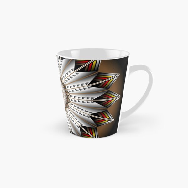 Native Feather Design Tall Mug