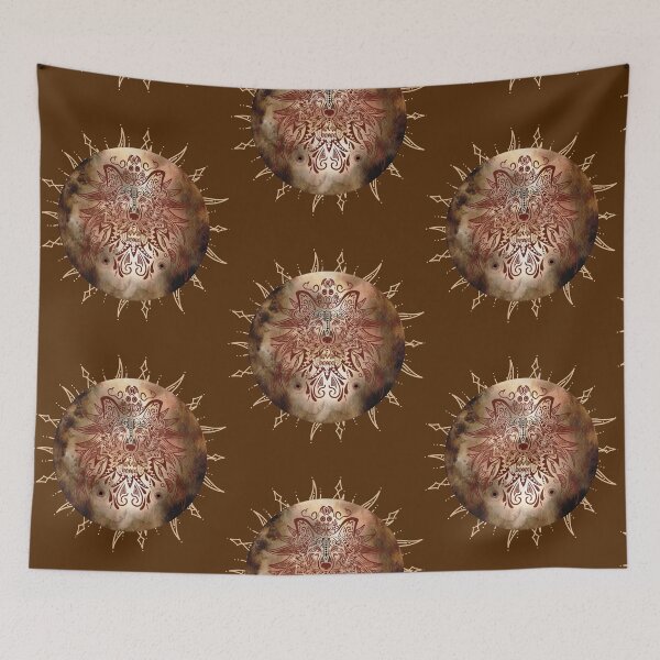 Item preview, La Luna Wolf Mandala Eclipse - Cool Essentia designed and sold by ttsayt1earth.