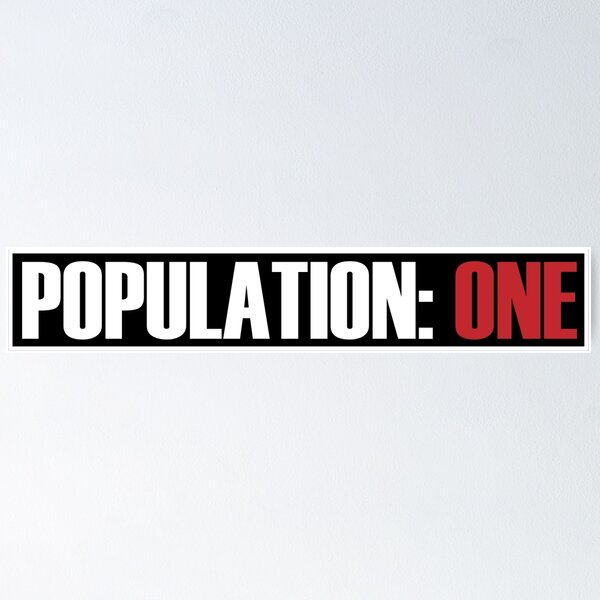 Item preview, POPULATION: ONE logo designed and sold by RNDM-DSGNS.