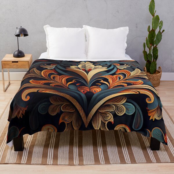 Item preview, Elegant Beautiful Fancy Floral Pattern Digital Painting designed and sold by CodeAndColors.