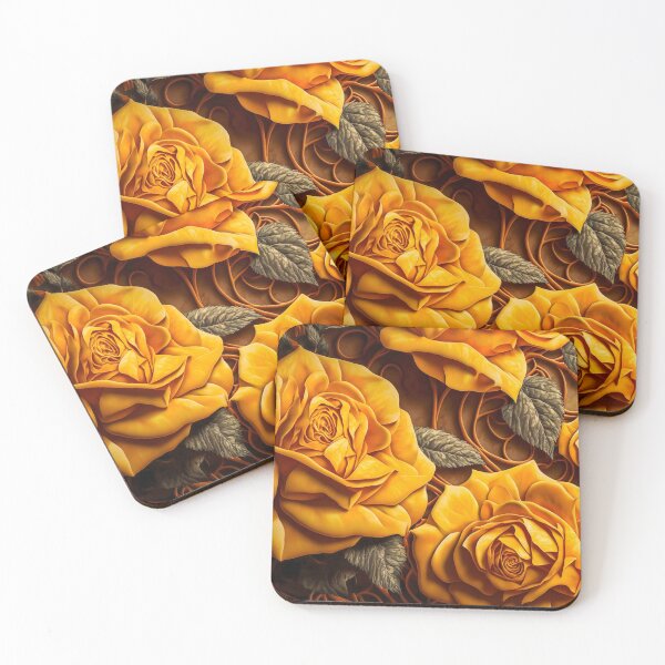 Item preview, Yellow roses nature background. flower wallpaper designed and sold by ShopThousand.