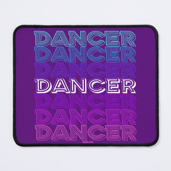 Item preview, Dancer Repeating Text (Pink and Blue Version) designed and sold by JanGrackle.