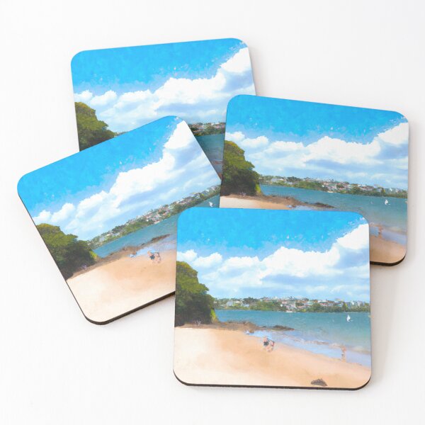 Item preview, "Home Bay at Low Tide" - 2022 New Zealand print designed and sold by LocalArtGuy.